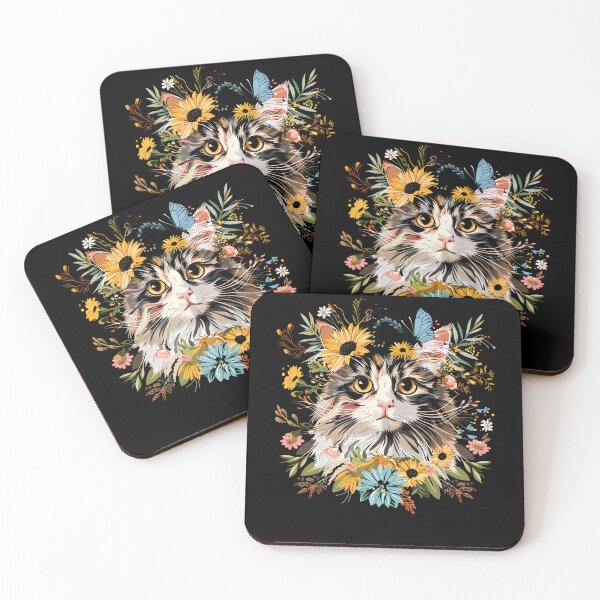 Item preview, Funny Ragamuffin Cat Floral Colorful Boys Girls Kids designed and sold by rafaeltto.