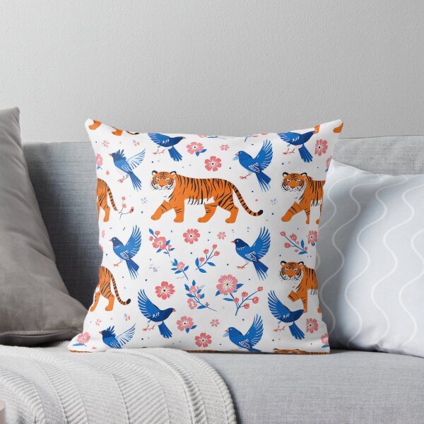 Item preview, Korean Tiger and Magpie Floral Pattern designed and sold by Picks-J.