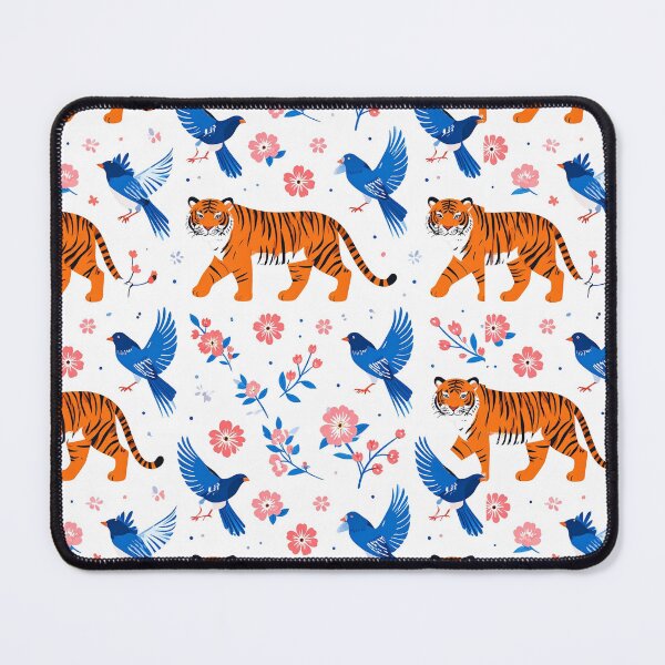 Item preview, Korean Tiger and Magpie Floral Pattern designed and sold by Picks-J.