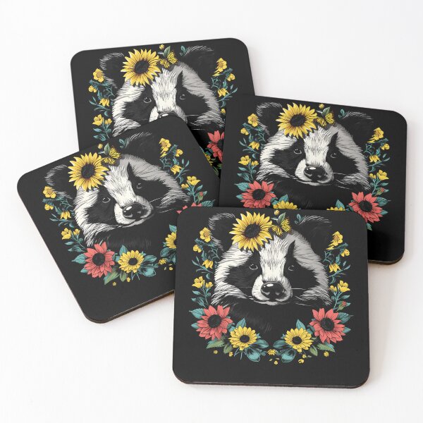 Item preview, Funny Badger Floral Colorful Boys Girls Kids designed and sold by rafaeltto.