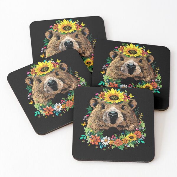 Item preview, Funny Beaver Floral Colorful Boys Girls Kids designed and sold by rafaeltto.