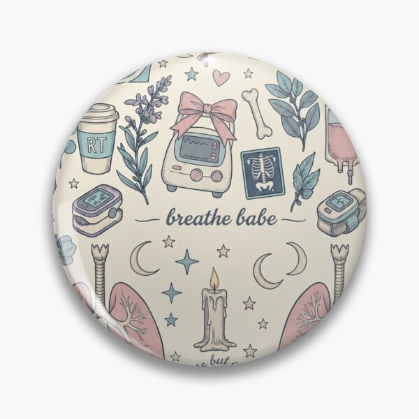 Item preview, Cute Respiratory Therapist Coquette Pattern | RT Girl Pastel Medical Aesthetic Collage designed and sold by ClinicalHubs.