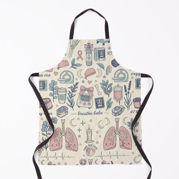 Item preview, Cute Respiratory Therapist Coquette Pattern | RT Girl Pastel Medical Aesthetic Collage designed and sold by ClinicalHubs.