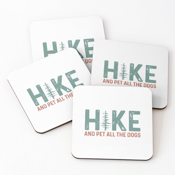Item preview, Vintage Hike and Pet All the Dogs — Distressed Nature Typography for Dog Lovers designed and sold by Colorful-Garden.