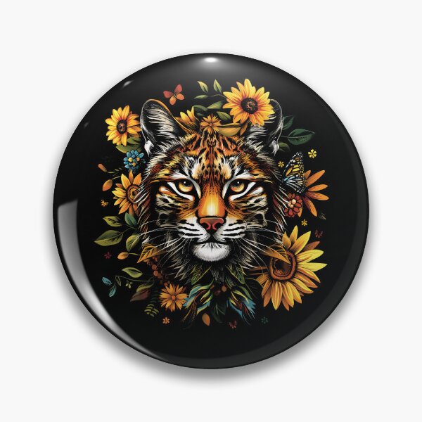 Item preview, Funny Bobcat Floral Colorful Boys Girls Kids designed and sold by rafaeltto.