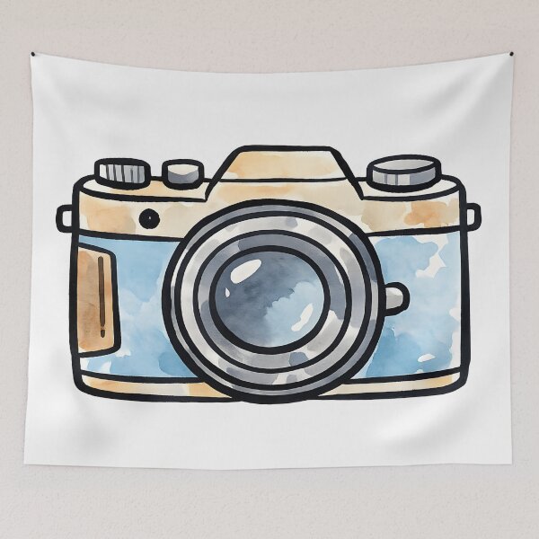 Item preview, Watercolor Camera  designed and sold by GraphicsClub.