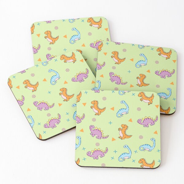 Item preview, Cute Cartoon Dinosaurs - Playful Kids Dino Pattern designed and sold by nora8820.