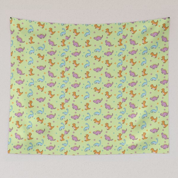 Item preview, Cute Cartoon Dinosaurs - Playful Kids Dino Pattern designed and sold by nora8820.