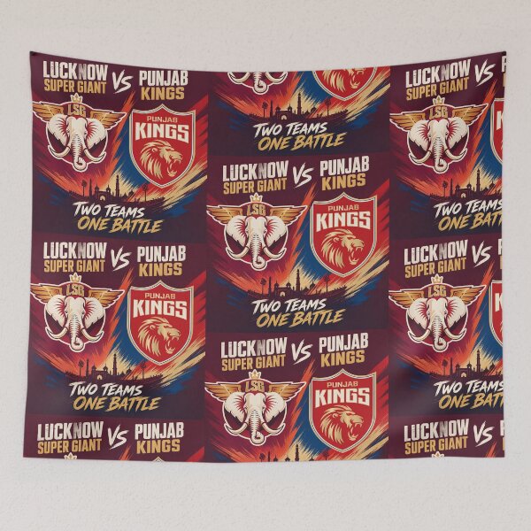 Item preview, LSG vs Punjab Kings IPL Cricket T-Shirt designed and sold by Crick-Art.