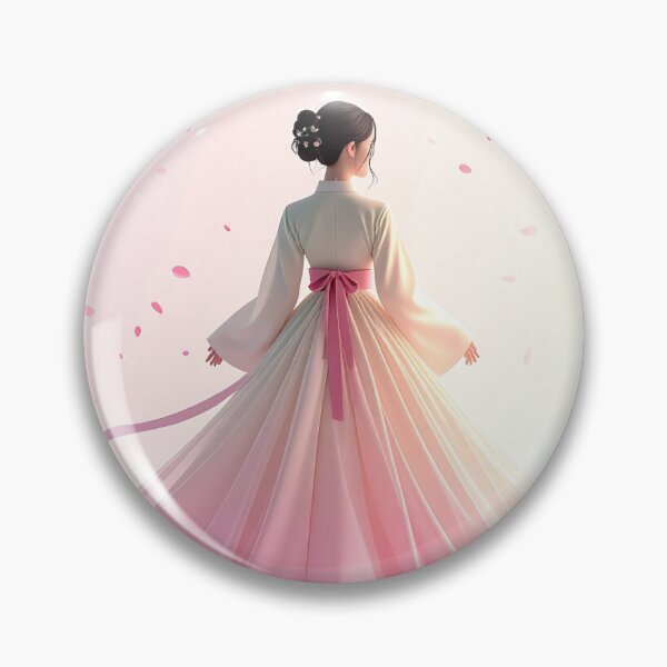 Item preview, Korean Hanbok Woman under Cherry Blossom designed and sold by Picks-J.
