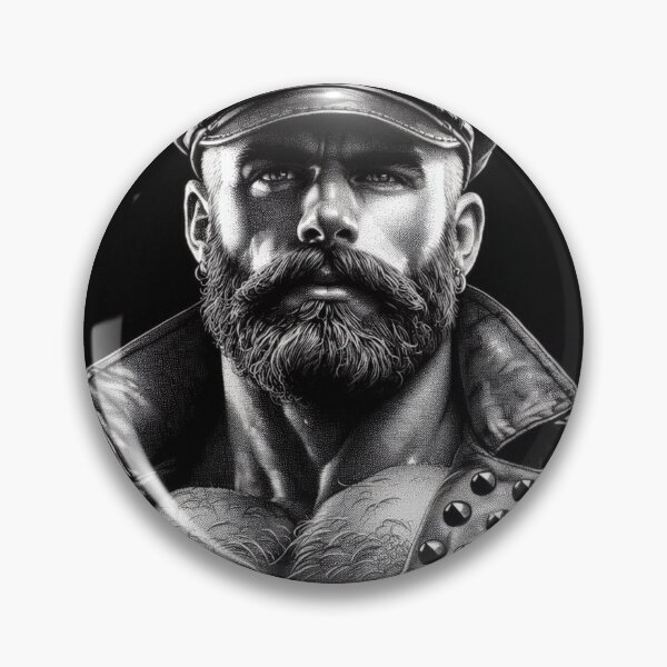 Item preview, Gay Leather Bar Daddy Wolf Defiant Currency Tom of Finland Tribute Gay Pride Graphic Design designed and sold by ItsAKinkThing.