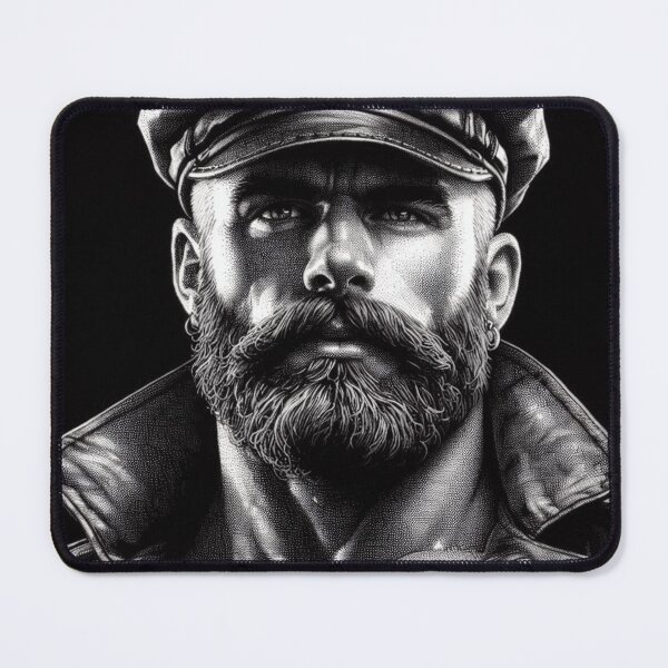 Item preview, Gay Leather Bar Daddy Wolf Defiant Currency Tom of Finland Tribute Gay Pride Graphic Design designed and sold by ItsAKinkThing.