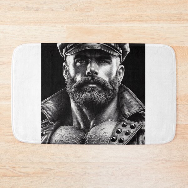 Item preview, Gay Leather Bar Daddy Wolf Defiant Currency Tom of Finland Tribute Gay Pride Graphic Design designed and sold by ItsAKinkThing.