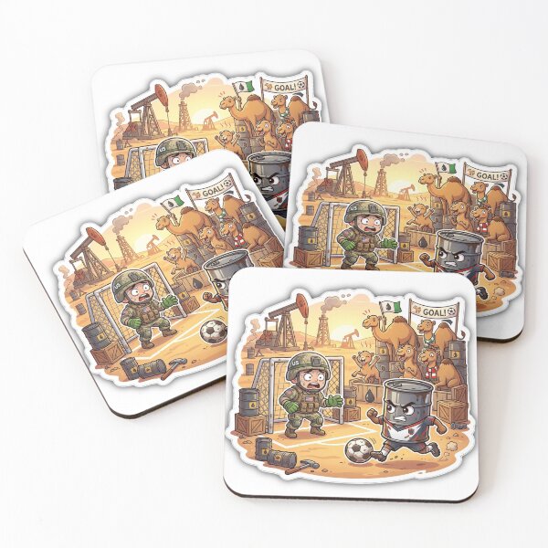 Item preview, Oil Football - Funny Politics Soccer Sticker designed and sold by sabarinath3421.