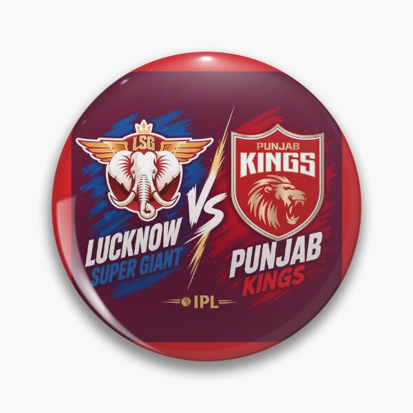 Item preview, Lucknow Super Giants vs Punjab Kings – Match Day Battle Tee designed and sold by Crick-Art.