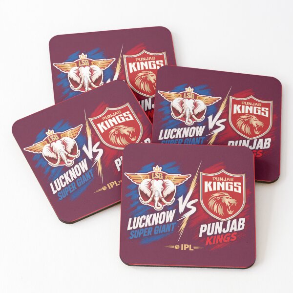 Item preview, Lucknow Super Giants vs Punjab Kings – Match Day Battle Tee designed and sold by Crick-Art.