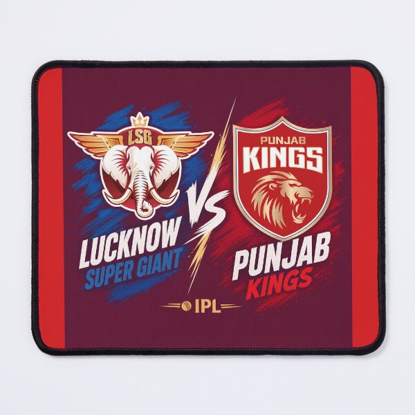 Item preview, Lucknow Super Giants vs Punjab Kings – Match Day Battle Tee designed and sold by Crick-Art.