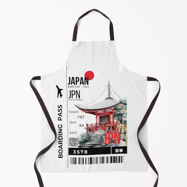 Item preview,  Japanese Boarding Pass white Shrine Stylized designed and sold by InkWhirl.