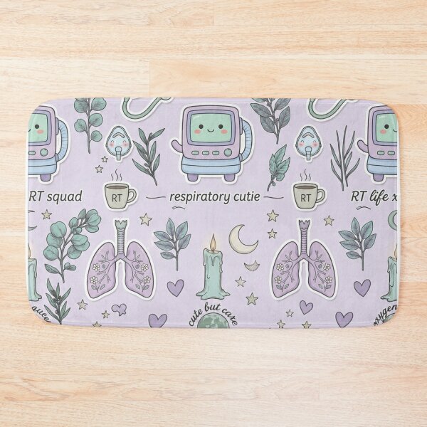 Item preview, Cute Respiratory Therapist Night Squad Pattern | Pastel RT Life Aesthetic Sticker Style Design designed and sold by ClinicalHubs.