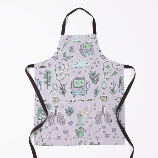 Item preview, Cute Respiratory Therapist Night Squad Pattern | Pastel RT Life Aesthetic Sticker Style Design designed and sold by ClinicalHubs.