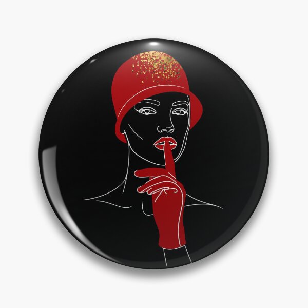 Item preview, Minimalist Woman Line Art Red Hat Elegant Face Illustration designed and sold by jo-e-basta.