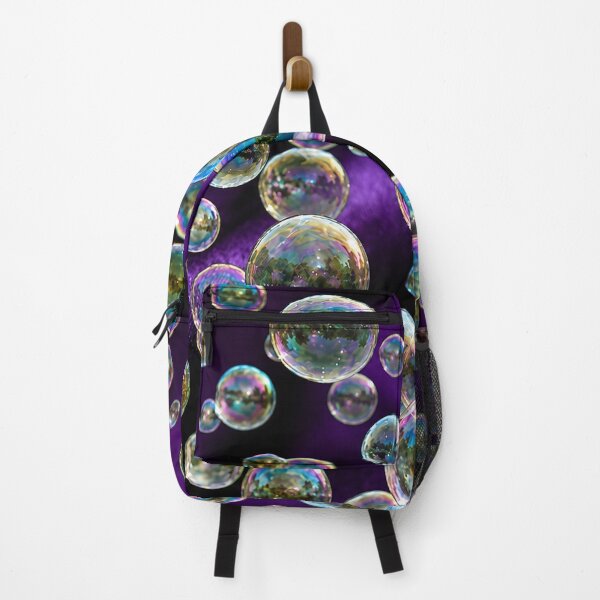 Item preview, A multitude of iridescent soap bubbles on a deep purple background designed and sold by Nenette11.