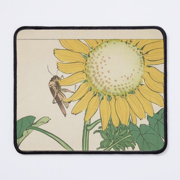 Item preview, Grasshopper and sunflower designed and sold by SharonTheFirst.