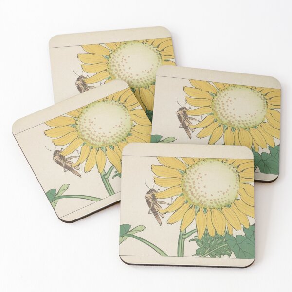 Item preview, Grasshopper and sunflower designed and sold by SharonTheFirst.