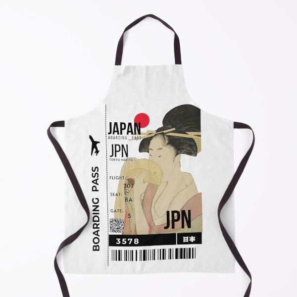 Item preview, Japanese Boarding Pass Geisha Stylized designed and sold by InkWhirl.