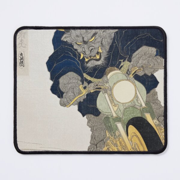 Item preview, Mythical Oni Creature Riding a Motorcycle designed and sold by lautir.