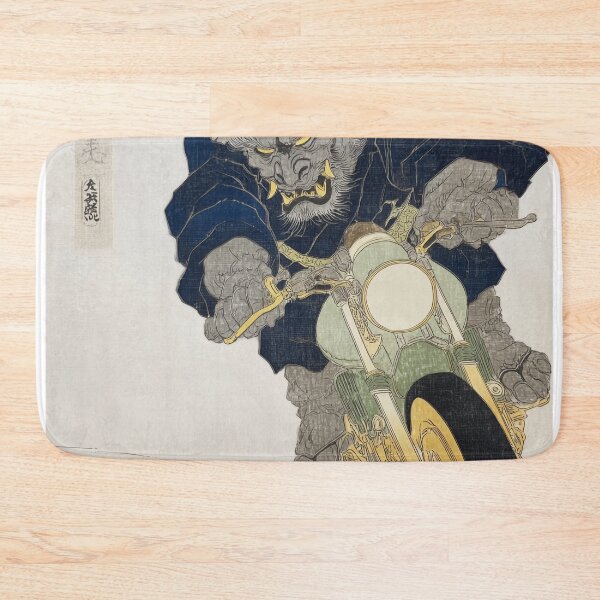 Item preview, Mythical Oni Creature Riding a Motorcycle designed and sold by lautir.