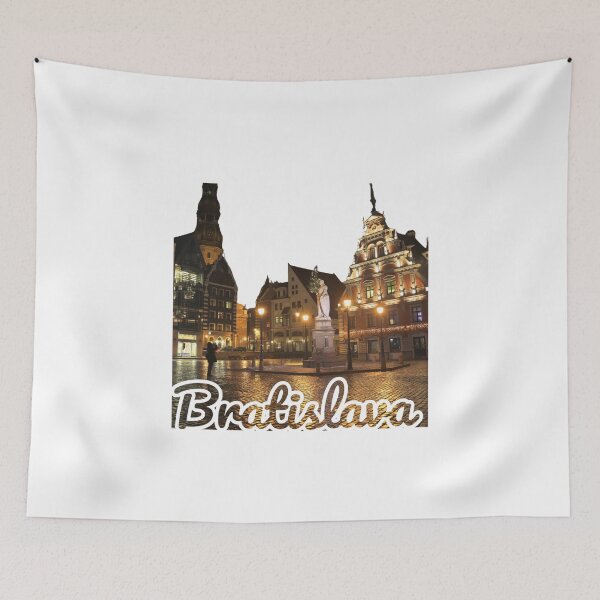 Item preview, Riga Latvia Night Photo Typography Graphic House of the Blackheads designed and sold by Sashka-.