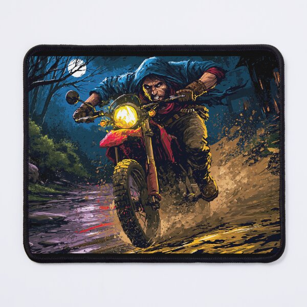 Item preview, Biker on Dirt Bike Riding Through Mud and Rain designed and sold by Piotrek0001.