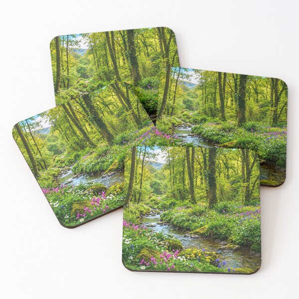 Item preview, Lush Spring Forest with Stream and Wildflowers designed and sold by Nenette11.