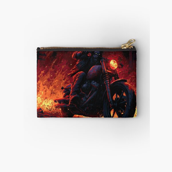 Item preview, Motorcycle Parked in Front of Burning Building designed and sold by Piotrek0001.