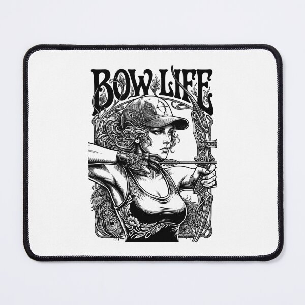 Item preview, Bow Life Archer Girl Vintage Archery Woman Art Nouveau designed and sold by GrandeDuc.