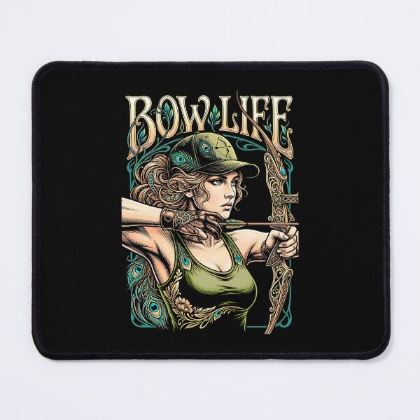 Item preview, Bow Life Archer Girl Vintage Archery Woman Art Nouveau designed and sold by GrandeDuc.