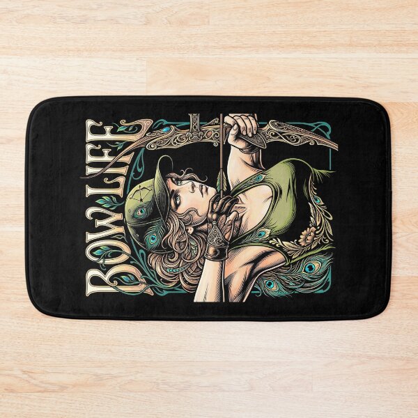 Item preview, Bow Life Archer Girl Vintage Archery Woman Art Nouveau designed and sold by GrandeDuc.