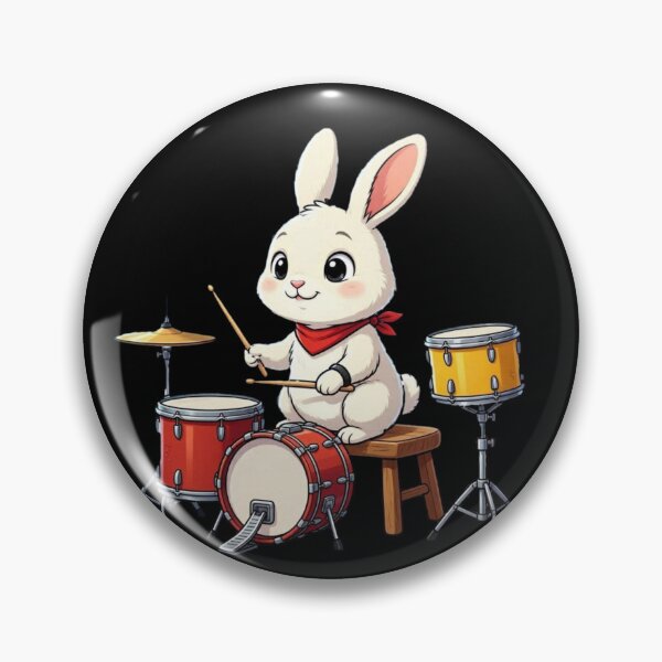 Item preview, Rabbit Playing The Drums  designed and sold by TheEndDesign.