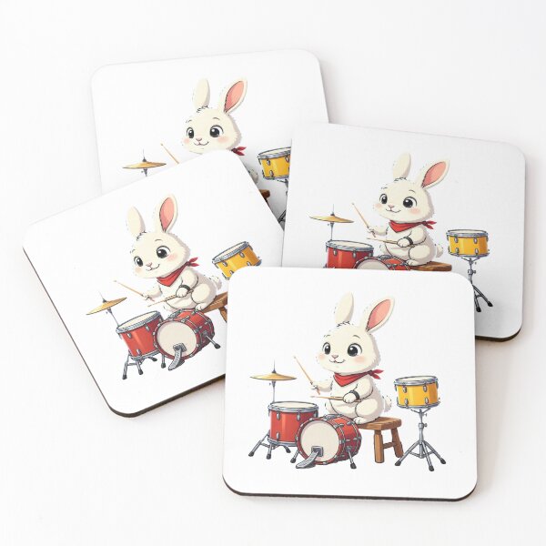 Item preview, Rabbit Playing The Drums  designed and sold by TheEndDesign.