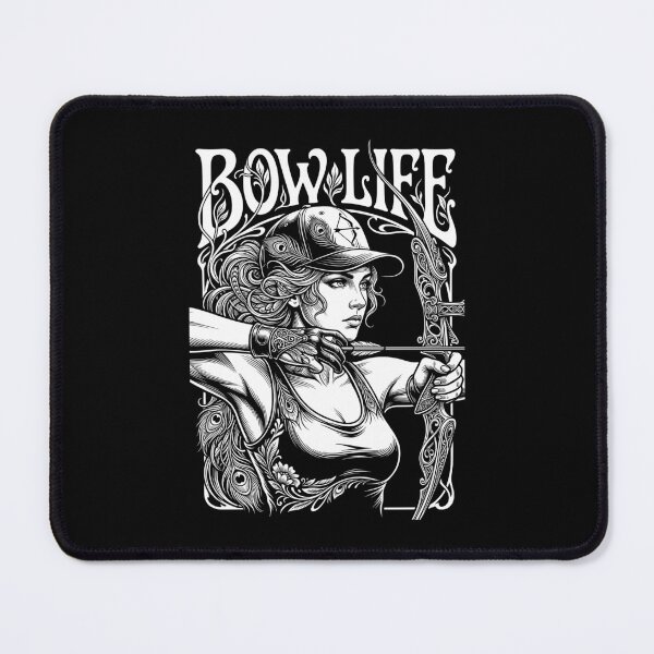 Item preview, Bow Life Archer Girl Vintage Archery Woman Art Nouveau designed and sold by GrandeDuc.