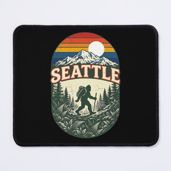 Item preview, Seattle Hiking Bigfoot Sasquatch designed and sold by dudelinart.
