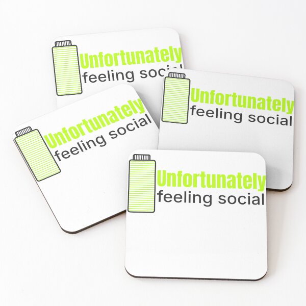 Item preview, Unfortunately feeling social with symbol designed and sold by Zitality.