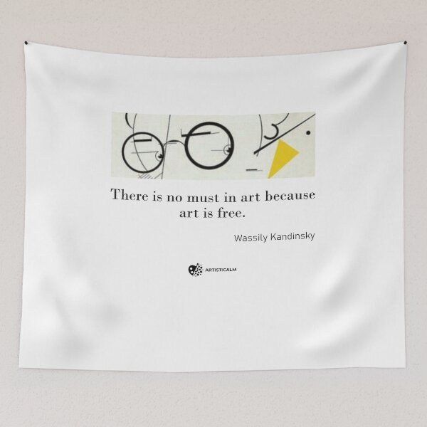 Item preview, Artisticalm - Wassily Kandinsky Abstract Quote Minimal Design Mindfulness Art designed and sold by Esoniana Design.