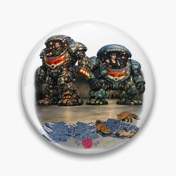 Item preview, Fox Heart Steel Skin   designed and sold by m-yoga-store.