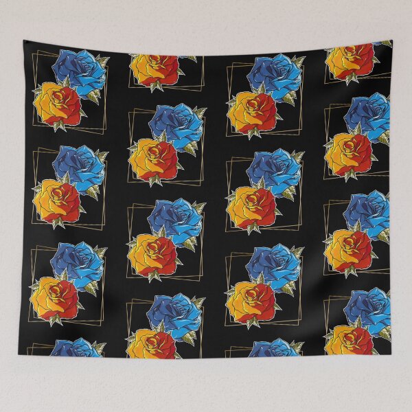 Item preview, Tattoo Roses — Neo Traditional Acrylic Painting designed and sold by David Mateo ArtWorks.