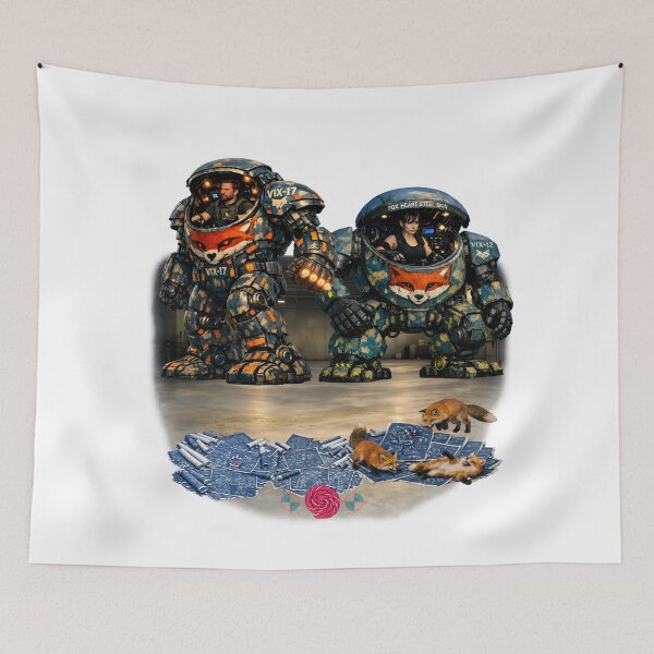 Item preview, Fox Heart Steel Skin   designed and sold by m-yoga-store.