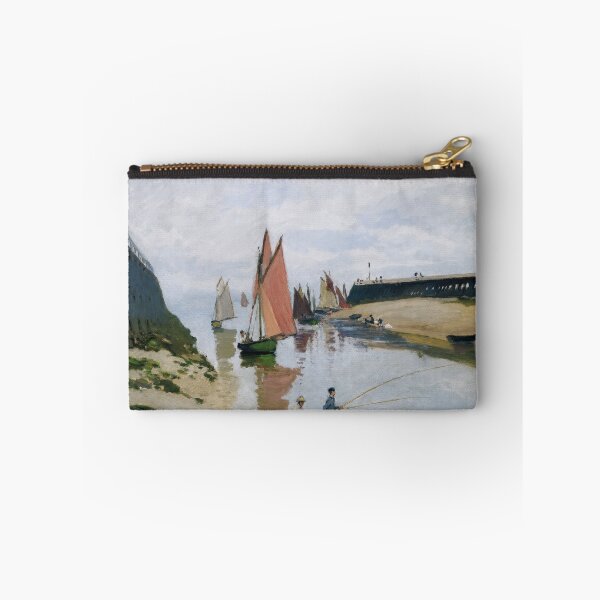 Item preview, Claude Monet Trouville Harbor Impressionist Sailboat Wall Art designed and sold by TheSoulOfArt.