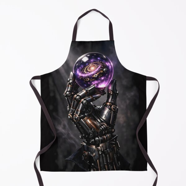 Item preview, Clockwork Hand of Fate | Steampunk Anatomical Hand & Cosmic Purple Glow Graphic designed and sold by Studio77-Gothic.
