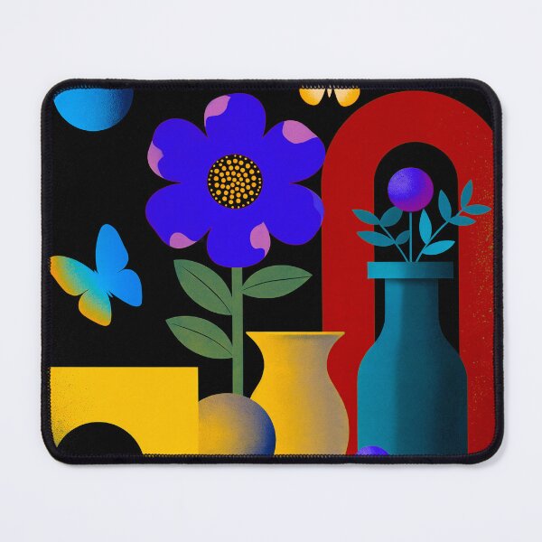 Item preview, Midnight Bloom Portal | Retro Neon Floral Art designed and sold by joycrysstudio.